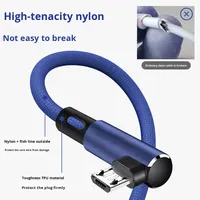 Kabel Pengisi Daya USB GL Custom Mold Model W 1M 1.5M 2M Kabel Kain Nylon Kepang Aluminium Konduktor Lengkung 3A Pengisian Cepat IOS Micro