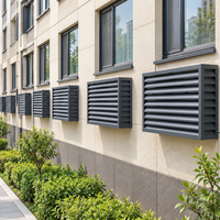 Panneau latéral en aluminium pour climatiseur, pare-soleil, isolation thermique, protection UV pour façade de bâtiment de bureau à Dubaï