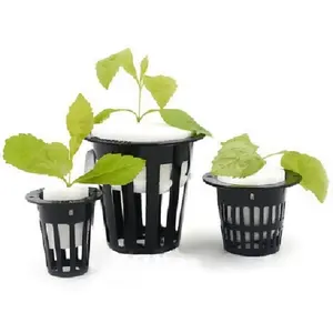 Skyplant 2 Inch Plastic Net Pot Hydroponic Mesh Cup Nursery Pots Plastic Aquaponic Pot