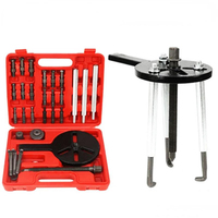 Ensemble de réparation automobile YIZHE 18 pièces 45 #   Kit d'outils d'extraction de roulements et d'engrenages en acier avec tige à vis de 200 mm pour le démontage de moyeu de roue