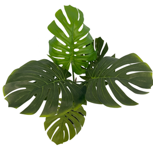 Haute Qualité Réaliste En Plastique Turtleback En Pot Succulent <span class=keywords><strong>Monstera</strong></span> <span class=keywords><strong>Variegata</strong></span> Deliciosa Eaf HD Vert Feuille Arbre <span class=keywords><strong>Plante</strong></span> Artificielle - Product Image 5