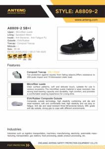 ANTENG Safety <strong>Shoes</strong> for Men Microfiber Upper Wide Composite <strong>Toe</strong> Electrical Insulation Work <strong>Shoes</strong> for Electrical Work - Product Image 2