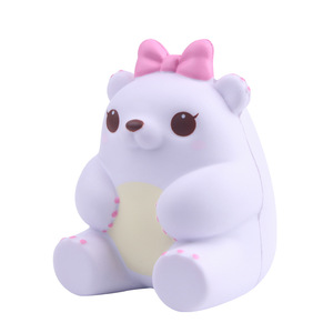 Fidget Bear White, jouet anti-stress en position assise, matériau TPE, pour les enfants de 2 à 4 ans, unisexe - Product Image 2