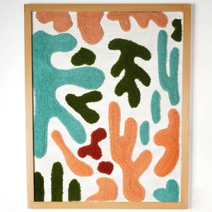 Organic Essence <b>Framed</b> Wall Art Abstract Textured Design Modern Home Decor - Product Image 2