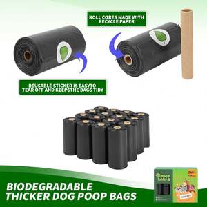 Eco-Friendly Compostable <b>Plastic</b> PE+EPI Dog Poop Bags Sustainable Bio <b>Degradable</b> Modern - Product Image 2