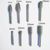 Ensemble de 8 fraises rotatives en carbure de tungstène pour perceuse à percussion électrique, diamètre de tige 6 mm, capacité de perçage maximale 10 mm, certifié ISO