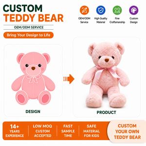 Orsacchiotto di Design Personalizzato di Alta Gamma, Bambola di Peluche Personalizzata con Disegno, Stampa Etichetta Personalizzata, Souvenir di Lusso per Eventi - Product Image 1
