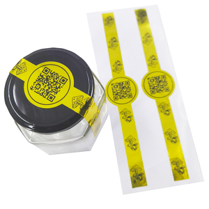 Etiquetas Adhesivas Personalizadas para Frascos de Miel, Impresión Directa de Fábrica, Resistentes al Agua, Hechas a <span class=keywords><strong>Mano</strong></span>, con Logotipo, para Cajas de Embalaje, Material PET - Product Image 1