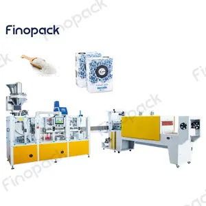 Fast Delivery Automatic Salt Paper Bag Packing Machine 2kg Salt Paper Bagging Sealing Machine Paper Bag Filling Machine For Salt
