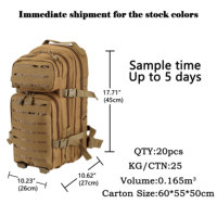 Sac à dos tactique étanche pour randonnée en plein air camping voyage sac de sport personnalisé en usine