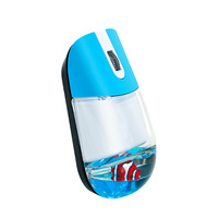 Logo personnalisé nouveau style de souris sans fil pour ordinateur Liquido flotteur d'eau et d'huile liquide