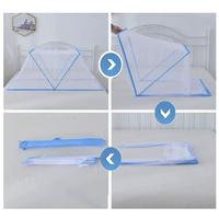 Moustiquaire de lit rectangulaire pliable et écologique pour bébé, idéale pour les nuits d'été en extérieur