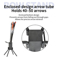 Support de tir à l'arc SPG pour arc à poulies et arc classique, support pliable en métal pour accessoires de tir intérieur et extérieur