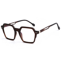Lunettes photochromiques anti-lumière bleue, lunettes d'ordinateur géométriques hexagonales, lunettes rétro adaptatives à la lumière, verres anti-reflets simples, UV400