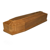 Ataúd Ecológico Biodegradable de Madera de Paulownia con Acabado Satinado de Alto Brillo, Estilo Europeo y Americano, Diseños Personalizables