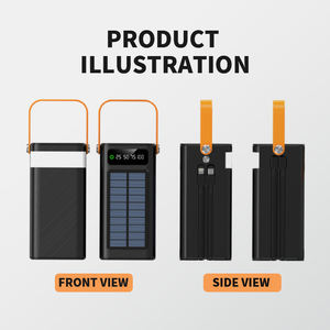 Batterie externe solaire portable haute capacité 50000 mAh pour le camping, les voyages en voiture et les situations d'urgence - Product Image 4