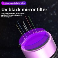 Lampe torche UV à lumière violette haute puissance 60W, vente en gros, détection de fluorescence des bijoux, anti-contrefaçon, détection de taches d'huile