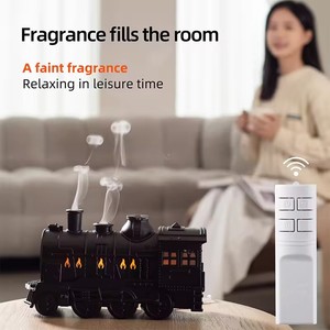 Ev kullanımı için ev aromaterapi için 300ml tren tasarım elektrikli Aroma YAYICI masaüstü uçucu yağ denizanası sis - Product Image 5