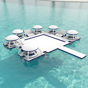 Powerfultoys Ristorante Galleggiante Gonfiabile Bar Galleggiante per Piscina Giochi d'Acqua Estivi Picnic Banas - Product Image 1