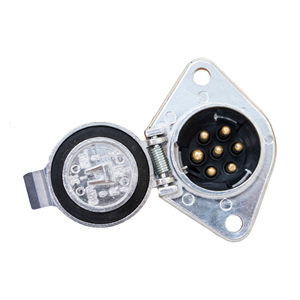 Bán Trailer bộ phận 24V bảy lõi cắm cáp nối adapter kim loại 7 cách pin cắm Vòng ổ cắm - Product Image 1