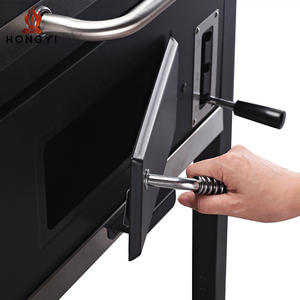 Parrilla para Asar al Aire Libre Negra con Función de Ahumado, 67x48x43cm, con Carrito, Multifuncional, Portátil, Resistente al Viento, para Patio - Product Image 5