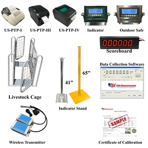 เครื่องชั่งสัตว์แบบพกพา USA Measurements รุ่น US-LS6030C (รับน้ำหนักได้ 10,000 ปอนด์ ความแม่นยำ 1 ปอนด์) - Product Image 5