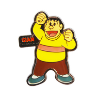 Insigne en métal individualisé personnalisé figure de dessin animé broche pour épinglette techniquement plaqué en vente artisanat en métal fabriqué