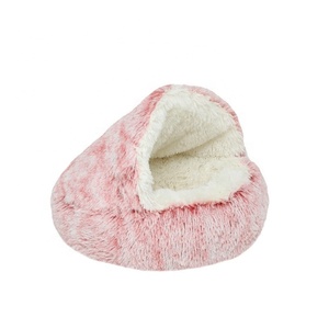 Yenilik yuvarlak evde beslenen hayvan uyku yuva kış Pet sıcak yatak kaymaz yumuşak kedi yatakları kapalı kediler için - Product Image 3