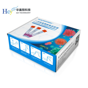 Tube de prélèvement de virus Hua Chenyang 10 ml, 20 pièces, milieu de transport universel pour test d'acides nucléiques - Product Image 1