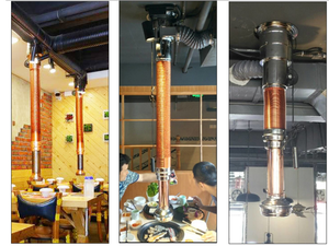 Ventilador de Extracción de Humo para Barbacoa de Cobre para Interiores Comerciales, de Acero Inoxidable, para Restaurante Coreano - Product Image 5