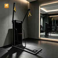 Appareil de musculation intelligent de qualité commerciale, style moderne, multi-entraîneur, avec cadre pliable pour exercices des bras, esthétique de luxe