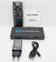 Multivisor HDMI Cuádruple Full HD 1080P 4x1, 4 Entradas 1 Salida con Conmutación sin Interrupciones