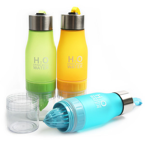 2020 último diseño portátil H2O limón nuevo Tritan de jugo de fruta de plástico infusión infusor botella de agua portátil - Product Image 2