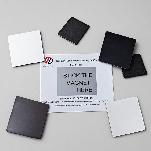 Square Flexible Rubber Magnetic Sheet with Adhesive Photo Magnet Wall Mount for Metal Prints Sublimation Metal Poster Magnet Kit
