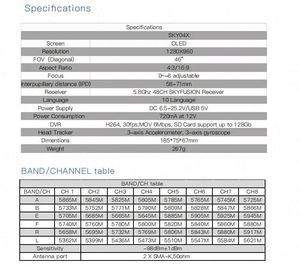 Skyzone แว่นตา FPV 04X V2 SKY04X 5.8GHz ตัวรับ1280X960 DVR Tracker สำหรับโดรนแข่งขัน FPV - Product Image 5