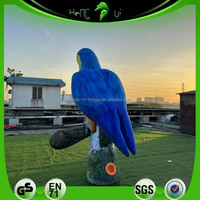 Perroquet gonflable réaliste avec souffleur intégré, tissu Oxford, oiseau gonflable pour événements sur le thème des animaux