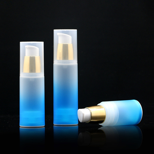 Botella de plástico con pulverizador sin aire para cosméticos, botella de lujo, oro rosa, plata, 15ml, 30 ml, 50, 100ml, 120ml, 80, 1oz, 4 oz, Azul, <span class=keywords><strong>Blanco</strong></span> - Product Image 6