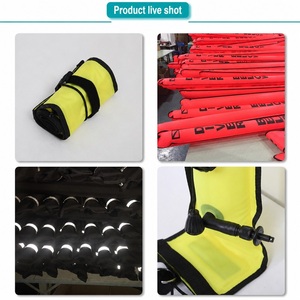 Bouée de signalisation de surface (SMB) gonflable pour plongée sous-marine, type bec de canard, 1,2 m, 1,5 m, 1,8 m, avec valve de décharge OPRV - Product Image 3