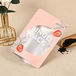 Bolsas de Embalaje de Plástico Reutilizables con Logotipo Personalizado, Bolsas Vacías para Envasar Granos de Café y Té de Hojas Sueltas con Ventana Transparente - Product Image 6