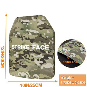 Placa Táctica Personalizada con Certificación ISO de Fábrica - 10*12 pulgadas, Nivel III/IV, Compuesto Cerámico/UHMWPE con Superficie de Impacto - Product Image 4