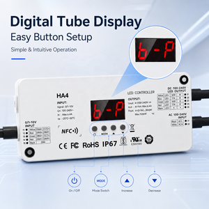 Controlador <span class=keywords><strong>DMX</strong></span> LED para Exteriores, Impermeable, 4 Canales, IP67, NFC, PWM, RGBW, Voltaje Constante, Kit OEM para 12-48V - Product Image 3