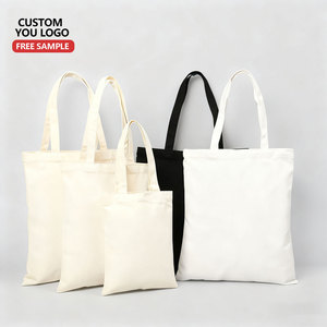 कस्टम लोगो 12oz कपास दुकानदार बैग कैनवास खरीदारी हैंडबैग कंधे के कैनवास कपास टोटे बैग जिपर की जेब - Product Image 2