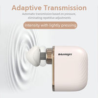 Nowcozy - Super Mini Pistolet de Massage Portable, Moteur Sans Balais à 5 Vitesses, Soulagement Musculaire du Cou et du Dos pour les Voyages et le Fitness