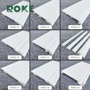 Rodapié Ps <span class=keywords><strong>blanco</strong></span> Premium de 15cm de alta calidad, línea de luz Led, moldura decorativa, accesorios para el suelo, zócalo <span class=keywords><strong>barato</strong></span> moderno - Product Image 2