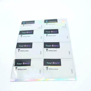 Etiquetas Adhesivas Personalizadas con Logotipo de Marca, Holográficas, para Botellas de Vidrio de 3 ml, 5 ml y 10 ml - Product Image 2