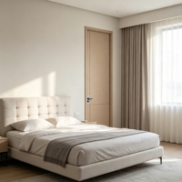 Puertas Interiores Residenciales de Apertura Lateral, Modernas, Decorativas, de Madera Polimérica, Personalizables, con Bisagras para Puertas y Ventanas