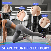 Sangles de cheville réglables avec doubles anneaux en D métalliques épais pour machines à câbles, entraînement des muscles des jambes, entraînement des fessiers, mise en forme du corps