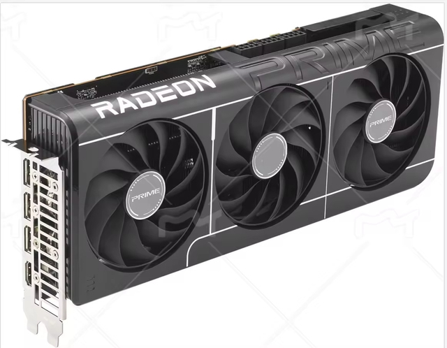 The New  Prime RX 9070 XT MXM OC 16GB GDDR6 14000MHz Workstation Graphics Card, Dual Ball Bearing Fans & Dual BIOS