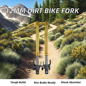 Amortiguador Delantero <span class=keywords><strong>para</strong></span> Motocicleta CB190R, Monkey Razor MX500 CRF50, Horquillas Delanteras de 12 mm y 630 mm <span class=keywords><strong>para</strong></span> Bicicletas de Mini Trial y Carreras - Product Image 3