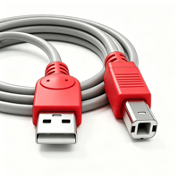 Cable USB 2.0 A a B de Alta Velocidad Qiulink, Resistente, para Impresoras, Escáneres, Controladores MIDI e Impresoras de Oficina